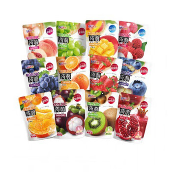 金冠山泉蒟蒻果冻160g*4包吸吸果休闲零食多种口味 4个口味各一袋