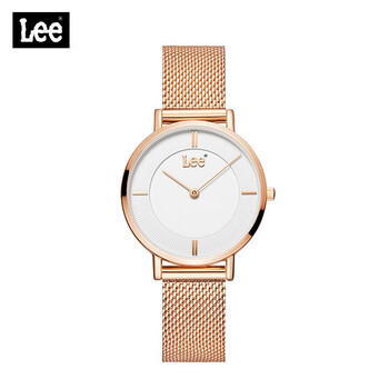 lee手表女圆形小表盘时尚防水学生石英女士手表leff189ardr7r