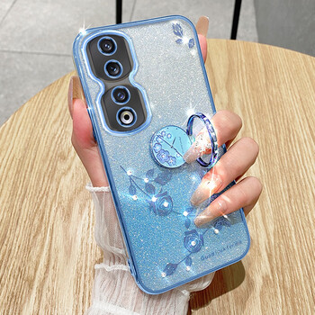 慕念  荣耀90手机壳自带指环支架防摔华为荣耀90pro保护套硅胶软外壳