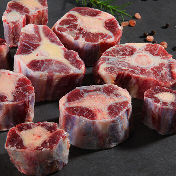 魃鲜牛尾骨牛尾巴整根分切带骨牛肉生鲜牛骨头2包共1000g