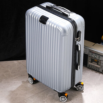 爱华仕商务拉杆箱男加厚结实耐用行李箱女24时26旅行箱银灰色28英寸