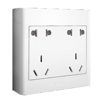 公牛 插座面板墙壁二位双三极两个三插明装10a双五孔定制