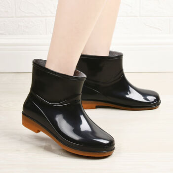 zsd-902黑色雨鞋短筒 37