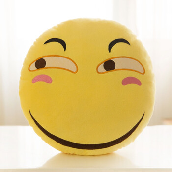 qq表情抱枕萌萌哒qq表情毛绒玩具抱枕靠垫emoji情人节女友男友闺蜜