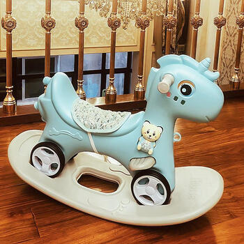 迪士尼婴儿摇摇车马儿童摇马宝宝玩具一周岁生日礼物摇摇车两用婴儿