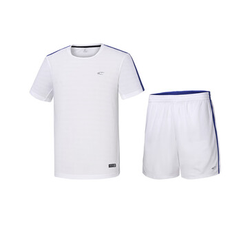 足球服男士套装正品夏季运动套装球衣球服速干吸汗足球训练服 本白色