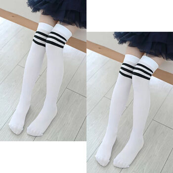 儿童长筒袜女童夏季薄款312岁小女孩表演出舞蹈袜子中小童透气过膝