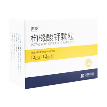 華康爽特枸櫞酸鉀顆粒 2g*12袋 1盒裝【圖片 價格 品牌 報價】-京東