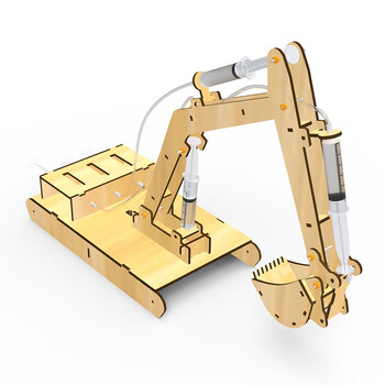 不舍天真儿童科技小制作液压机械手金刚狼爪小学生科学手工玩具模型