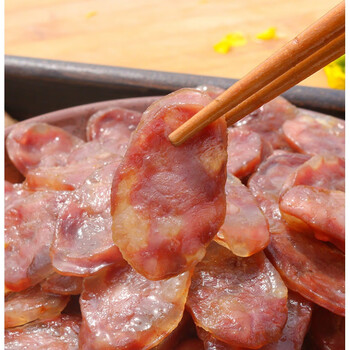 腊肠安徽特产风干香肠纯肉正宗农家手工自制麻辣香肠500g咸香口味纯肉