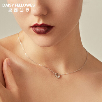 daisyfellowes黛西法罗钻石闪耀四叶草时尚简约气质百搭项链吊坠银