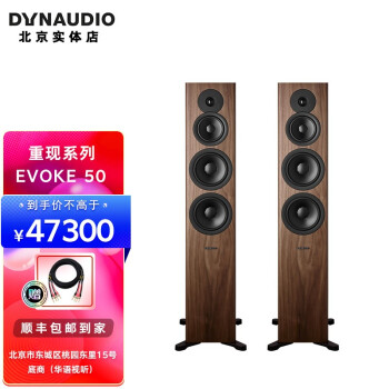 丹拿（DYNAUDIO）重现系列 Evoke 50 HiFi无源落地音响发烧音箱2.0声道 EVOKE 50胡桃木色