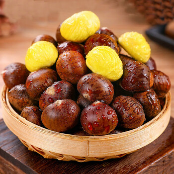 禾客 高山板栗现摘新鲜毛栗子软糯香甜甘栗仁鲜嫩生板栗 中果 3斤