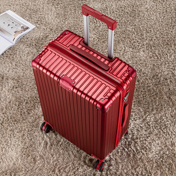 红谷hongu红谷皮箱拉杆箱女新娘结婚陪嫁箱红色行李箱婚庆嫁妆密码箱