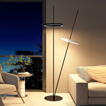 北欧后现代简约客厅沙发角立灯卧室床头书房别墅创意工作室落地灯黑黑