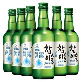 真露竹炭酒 真露韩国进口烧酒16 9 竹炭酒360ml 6瓶装 行情报价价格评测 京东