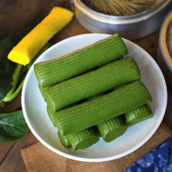 紫薯果蔬彩色五谷杂粮年糕条片浙江特产 艾草青年糕500g*5包(送礼盒)