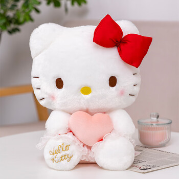 执爱hello kitty公仔哈喽kitty猫kt猫凯蒂猫娃娃毛绒玩具女生玩偶