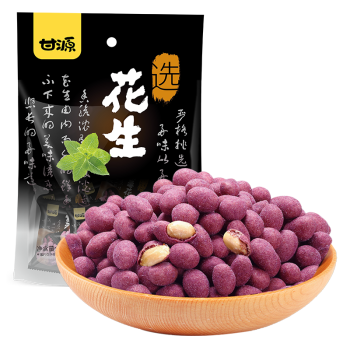 甘源 休闲零食 花生 紫薯味 坚果炒货小吃甜花生米 285g/袋