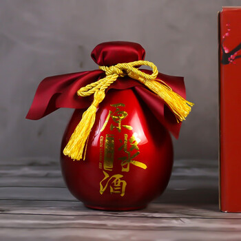 陶瓷白酒瓶空瓶一斤装酒壶酒瓶包装全套密封酒坛自酿原浆仿古酒瓶 5个