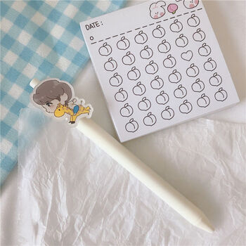 tnt文具时代少年团中性笔 签字笔 同款周边q版卡通创意可爱头 贺峻霖