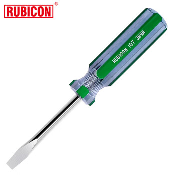 罗宾汉（RUBICON）107-3(-) 磁力彩条螺丝刀起子一字改锥-6.0x75mm 3英寸铬钒钢