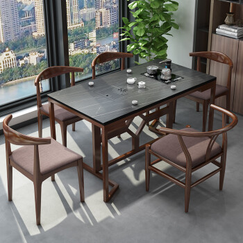 功夫茶桌椅组合新中式茶几阳台茶具套装一体现代简约办公茶台12米单桌