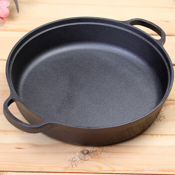 枳亲 【24厘米纯铸铁小炒锅】学生锅煮面锅鸡公煲锅单人锅生铁锅无