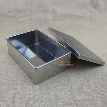 飞主流不锈钢箱样盒带盖收纳盒储物盒苏箱不锈钢盒单据盒 货单箱杂