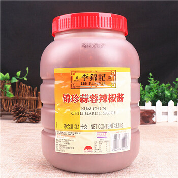 锦珍蒜蓉辣椒酱大桶装31kg烧烤辣酱商用烤生蚝香辣蒜泥脂