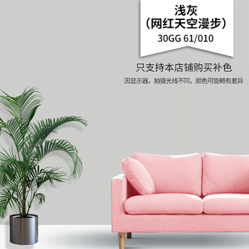 多乐士蛋壳光乳胶漆耐擦净味艺术漆室内自刷墙面翻新网 太空漫步 3l