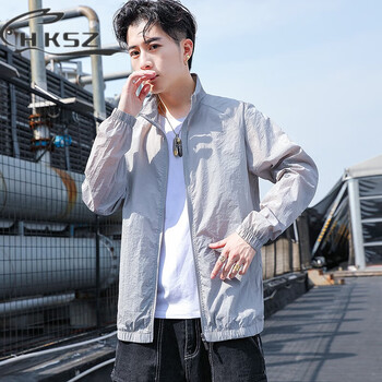 hksz防晒衣男夏季薄款外套1825岁青年大学生防晒服潮流户外遮阳衣服
