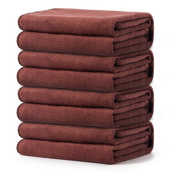 美家日记抹布百洁布 加厚加大商用物业洗车抹布 吸水家务洗碗布棕色2条装