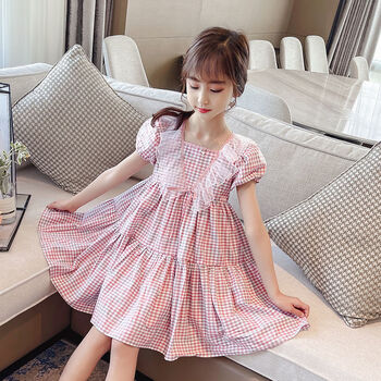 宝慕黛6女童连衣裙8夏装9洋气10大童女装12棉质15岁女孩7小学生公主