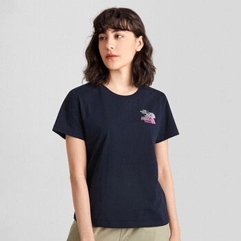 thenorthface北面短袖t恤女22春夏户外经典款舒适棉质休闲半袖 5jxx