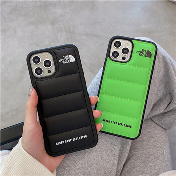 古特礼 潮牌北面服适用iphone13手机壳荧光创意苹果11/12promax情侣防