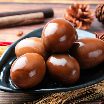 五香卤蛋熟食无壳黑鸡蛋咸茶叶蛋整箱装乡巴佬五香卤蛋100卤鸡蛋35g40