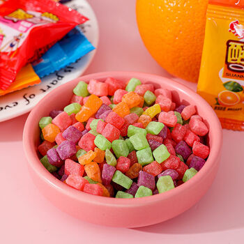 网红零食软糖水果糖草莓味糖果童年怀旧年货休闲小零食 混合果味软糖
