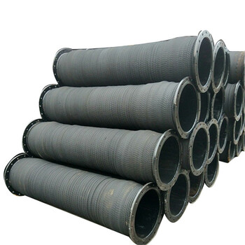 大口径泥浆管螺旋钢丝缠绕橡胶软管耐正负压16公斤吸引管橡胶波 6 6寸
