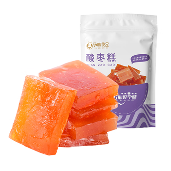 孕味食足 酸枣糕 蜜饯果干孕妇零食孕吐小零食儿童休闲食品160g 酸枣糕
