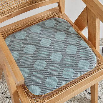 凉席海绵坐垫椅垫夏天透气办公室久坐椅子薄座垫夏季家用餐椅垫子仿冰