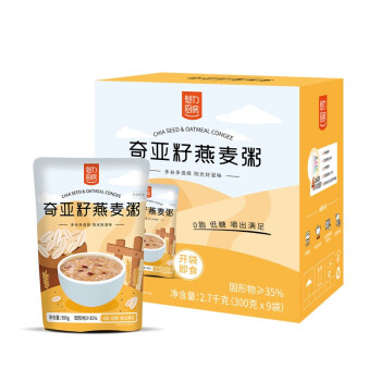 魅力厨房 奇亚籽燕麦粥 300g*9袋