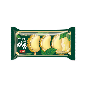 谷邻果乐5支 中街冰点一品榴香糯米糍榴莲味冰淇淋90g 网红雪糕冷饮