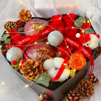 热带之恋情人节礼物平安夜苹果鲜花花束礼盒同城配送速递送花女生闺蜜