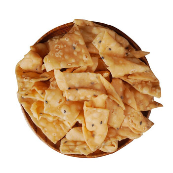 源外园油炸麻叶 安徽手工特产小吃酥脆焦叶子 黑芝麻焦叶子 500g