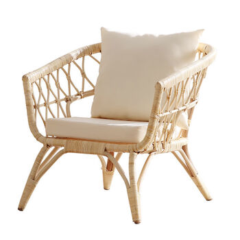 沙发椅北欧简约藤椅茶几客厅日式家居座椅阳台休闲椅房间沙发 1号椅子