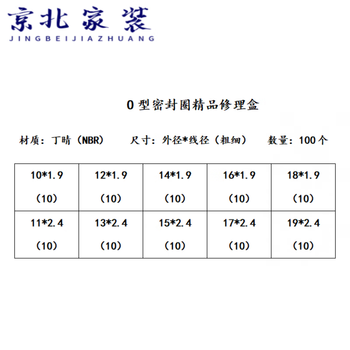 o型密封圈套装大盒耐磨油高压低温防水腐蚀油封丁晴氟硅橡胶o型圈