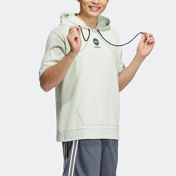 阿迪达斯adidasneo男子运动休闲连帽宽松短袖卫衣hm2044hm2044m