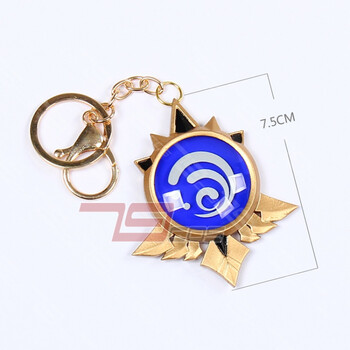 原神神之眼挂件神之瞳蒙德系列玲珑版钥匙扣cosplay道具 蒙德-水系神