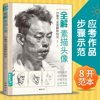 经典全集新书 全解素描头像人物临摹书结构体块深度分析教程对画